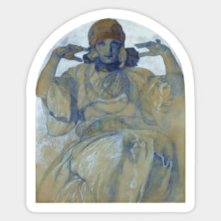 Portrait of Jaroslava Sticker